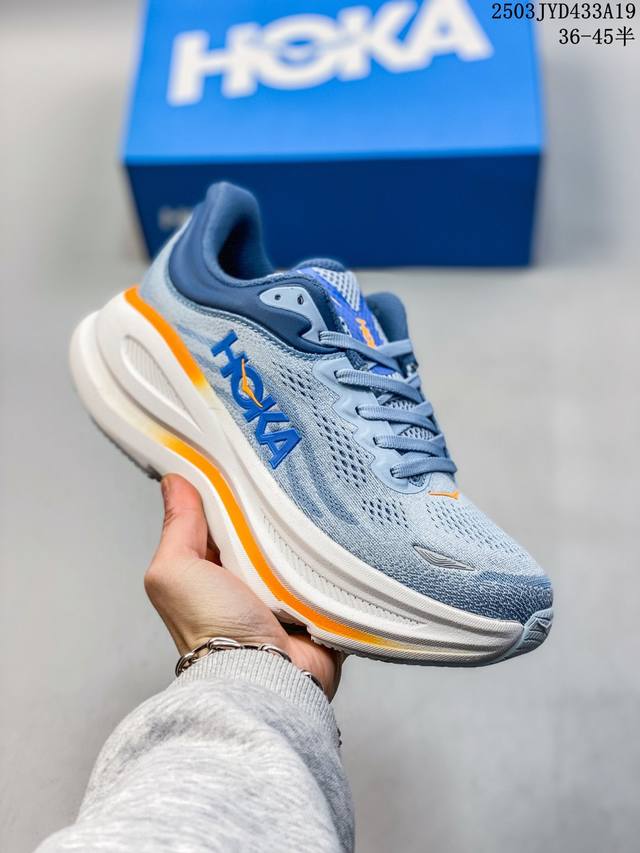 200 hoka One One Bondi舒适防滑耐磨低帮休闲跑步鞋男女款1162013-Bwht 尺码：见图 编码：03Jyd433A19