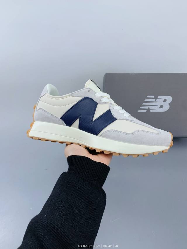 ：130 new Balance Ms327 复古休闲运动慢跑鞋 以更纯粹的复古风格设计打造的全新造型 侧身还以解构设计 将 N 字标志以做旧压花样式呈现 s