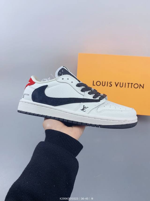 ：130 乔丹Air Jordan 1 Low Aj1 Wh 乔1 Lv联名 倒钩 低帮复古文化休闲运动篮球鞋。凭借出色的性能和吸睛的外观， Air Jorda