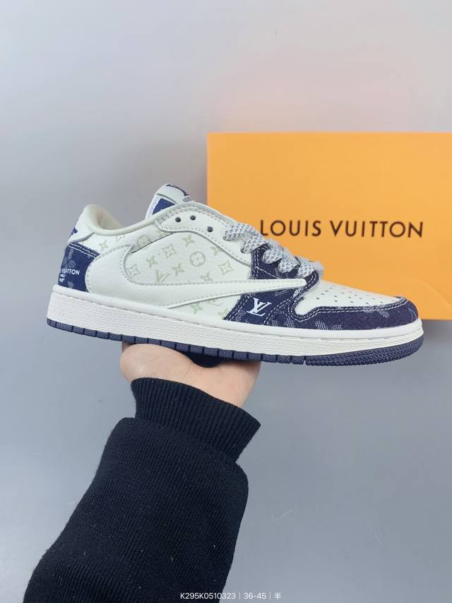 ：130 乔丹Air Jordan 1 Low Aj1 Wh 乔1 Lv联名 倒钩 低帮复古文化休闲运动篮球鞋。凭借出色的性能和吸睛的外观， Air Jorda