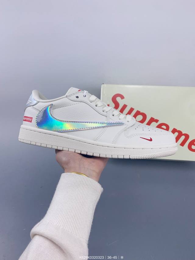 ：230 公司级 Travis Scott X Fragment Design X Jordan Air Jordan 1 Low Og Sp Supreme联