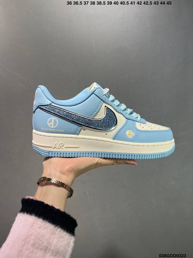 260 公司级Nike Air Force 1 ‘07 Low “联名”空军一号 低帮 运动鞋 休闲鞋 折边针车 工艺难度大 原楦头原纸板 原装鞋盒 定制五金配