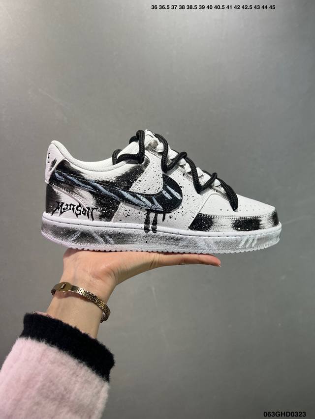 300 核心私 公司级Nike Court Vision Lo 低帮百搭 透气休闲运动板鞋 兼顾舒适脚感和出众风范 演绎匠心之作 结构性的支撑贴合感结合复古篮球