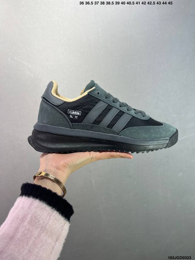 160 真标阿迪达斯Adidas Sl 72 Rtn三叶草复古休闲跑步鞋休闲运动鞋 货号:Id1031 尺码:36 36.5 37 38 38.5 39 40