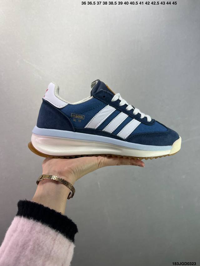 160 真标阿迪达斯Adidas Sl 72 Rtn三叶草复古休闲跑步鞋休闲运动鞋 货号:Id1031 尺码:36 36.5 37 38 38.5 39 40