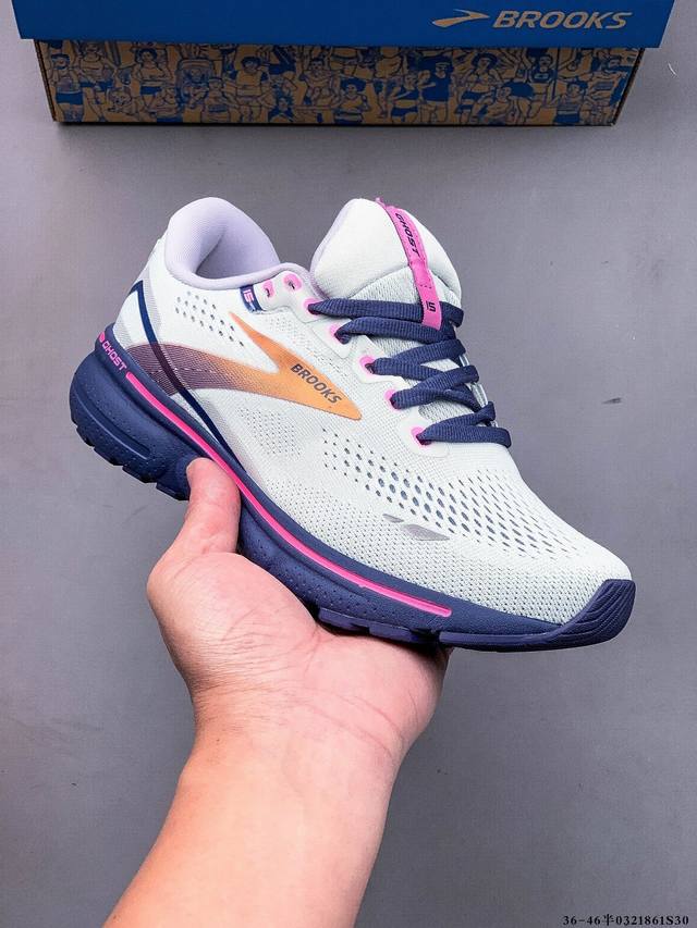 210 布鲁克斯Brooks Ghost 幽灵 15 经典鞋款厚底增高运动老爹鞋！ 幽灵麦克斯，作为Brooks家的次顶级缓震跑鞋，Ghost 幽灵凭借优秀的脚