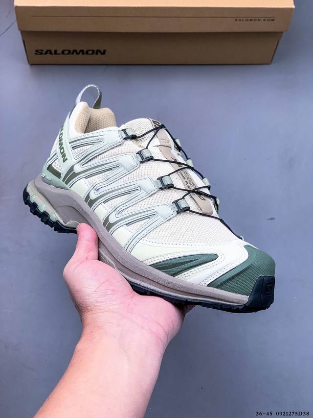 260 salomon Xa Pro 3D Adv 萨洛蒙 户外越野跑鞋 鞋面采用Sensifit贴合技术 全方位贴合包裹脚型 鞋跟部鞋底牵引设计 提供强大的抓