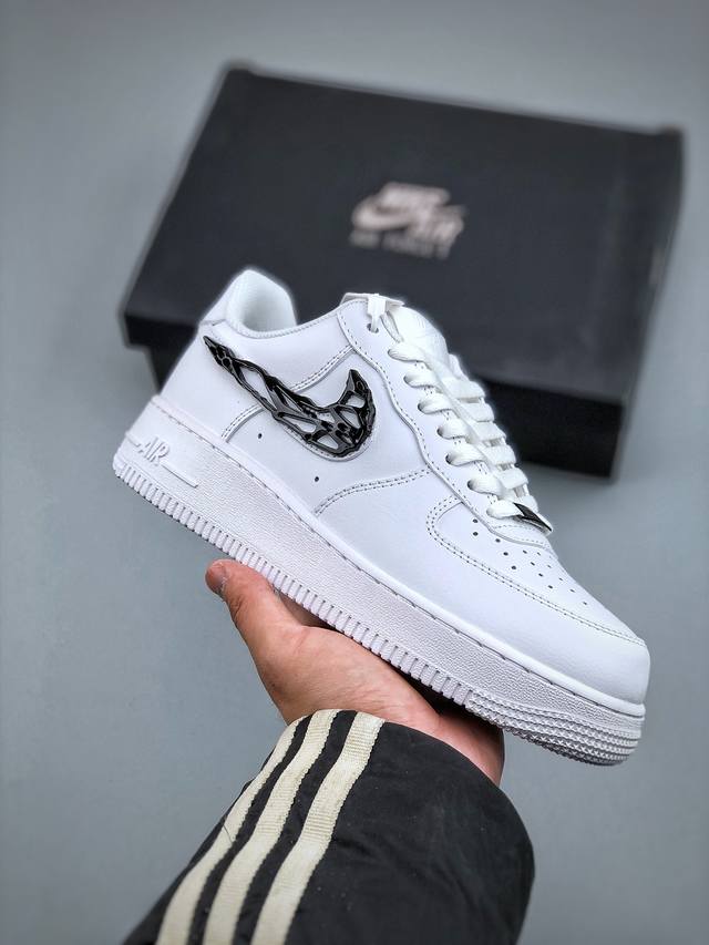 今日福利特价260 Nike Air Force 1 “毒液黑” 空军一号低帮运动休闲板鞋 官方同步 原装级别 原楦头原纸板 打造纯正空军版型#专注外贸渠道 全
