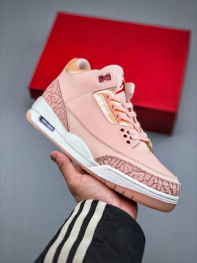 280支持放店 Air Jordan 3 "Valentine's Day" Aj3 乔丹3丹情人节限定粉红货号：Hj0178-600 #鞋身整体采用浅粉装扮示