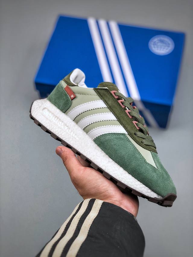 260支持放店 Adidas Originals Retropy Boost E5系列复古赛车原型一代系列爆米花缓震休闲运动慢跑鞋 Jq0009 尺码：36-4