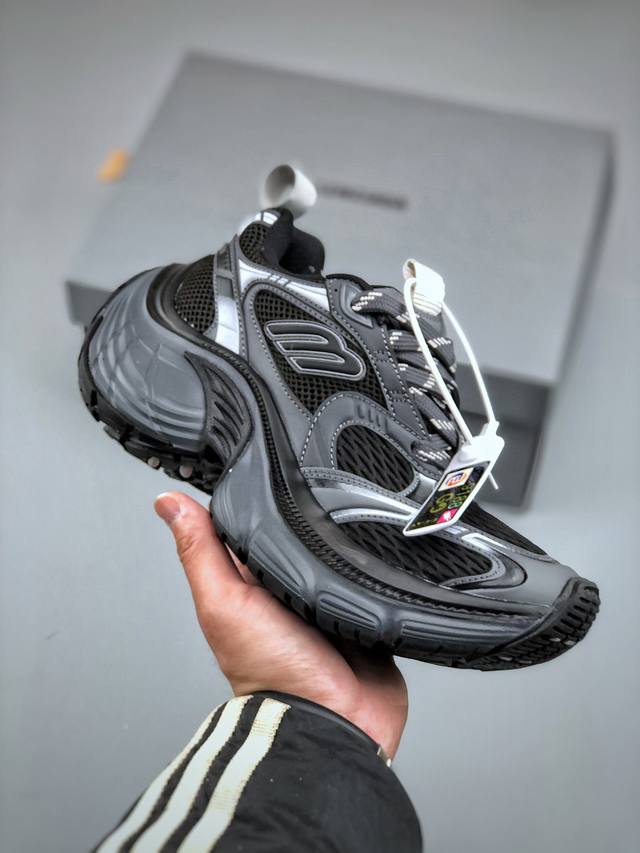 490支持放店 Go版本 巴黎世家Balenciaga Defender Rubber Platform Sneakers卫士系列低帮坦克履带轮胎型越野户外增高