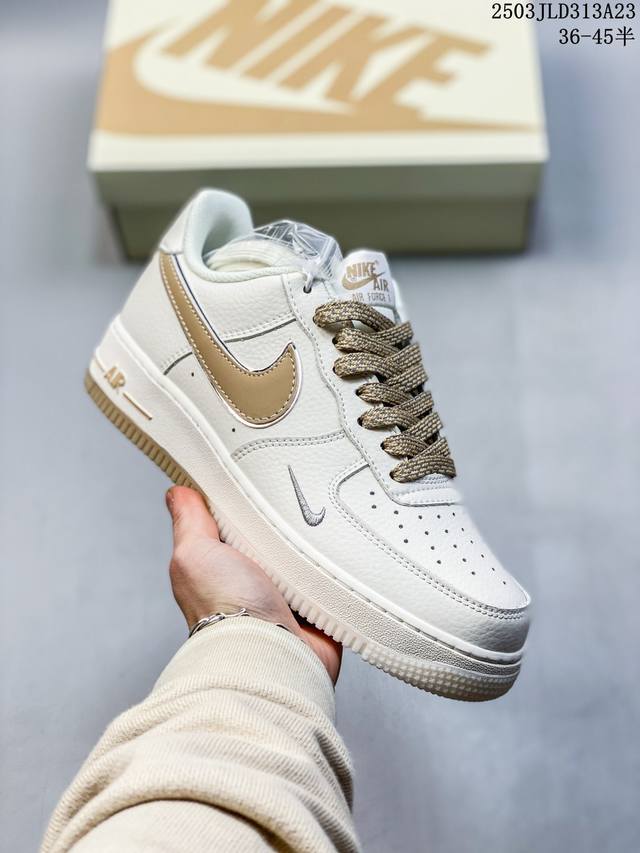 230 公司级带半码 af1耐克 Nike Air Force 1 ‘07 Low 空军一号 厚底增高百搭运动板鞋 原楦头原纸板 打造纯正空军版型，专注外贸渠道