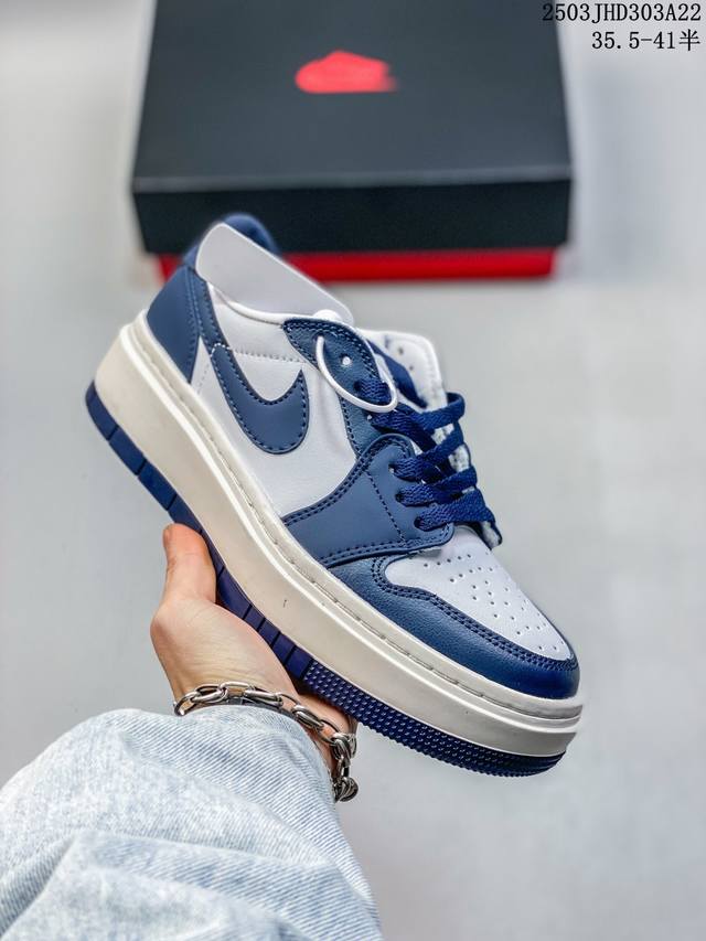 170 真标带半码 air Jordan Aj1 Elevate厚低女低帮板鞋蓝球鞋Dq3698-141 尺码：见图 编码：03Jhd303A23