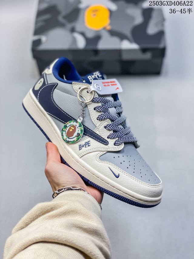 310 海外爆款限量发售！Travis Scott X Fragment Design X Jordan Air Jordan 1 Low Og Sp “Bap
