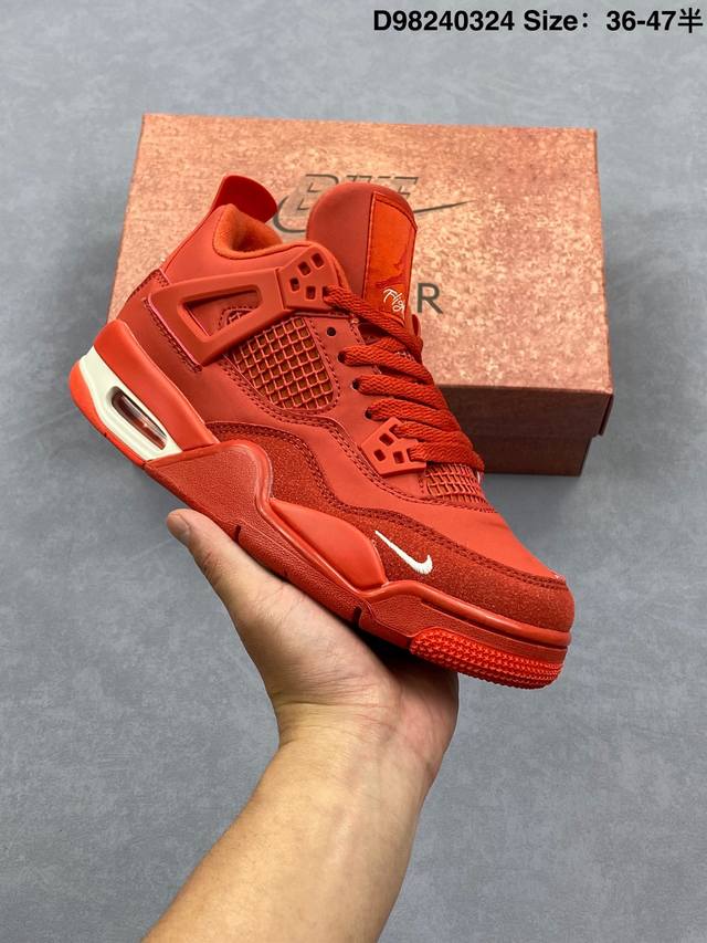 170 nigel Sylvester X Air Jordan Aj4 Rm 重制版低帮复古篮球鞋 联名绿 亲自操刀耗时半年巨作 全套原纸板楦头开发 确保原汁