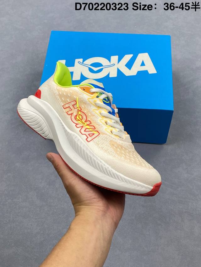 160 hoka One One独特的竞训鞋,主打舒适软弹Hokamach马赫6#竞速跑鞋 Hoka Mach 6 轻盈且富有弹性的舒适感！迄今为止最轻量灵敏的