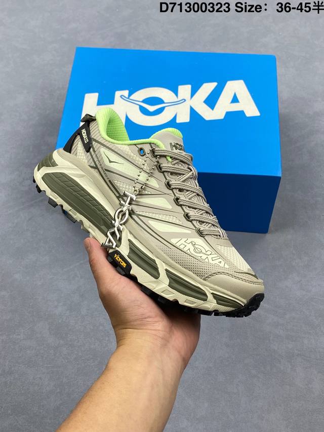 210 公司级Hoka Mafate Speed Three 2玛法特 超轻厚底轻量山地跑步鞋 货号:1126851 作为先锋品牌的 Hoka One One总