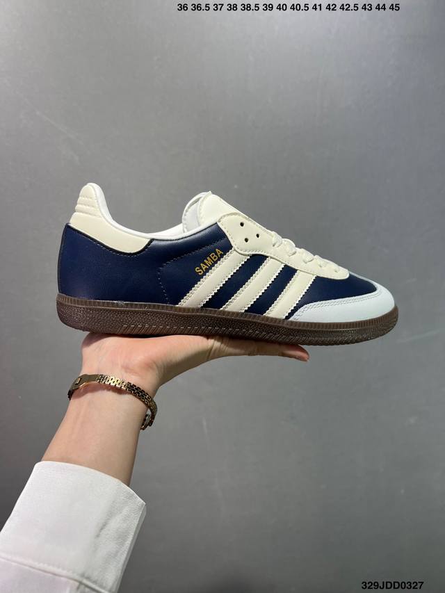 130 ad Samba Og Tal 阿迪三叶草休闲板鞋 Ig1968 尺码：36 36.5 37 38 38.5 39 40 40.5 41 42 42.5