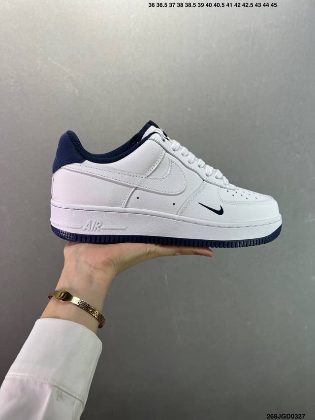 160 nk Air Force 1 Low ‘07 空军一号低帮经典板鞋 白红 Hm9483-100 大厂出品 同步官方全新版本 不规则波浪大底咬花 全鞋电脑