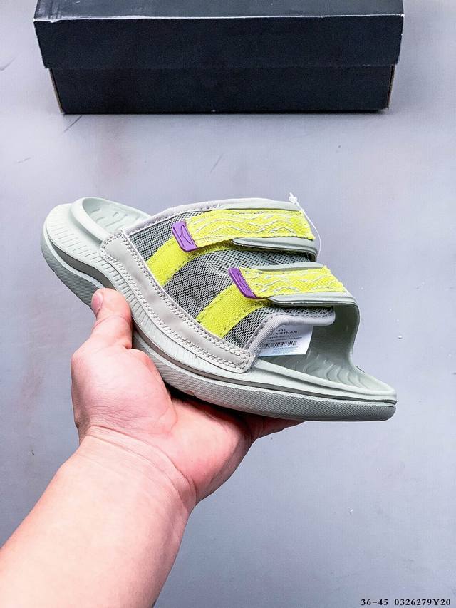 140 hoka One One Ora Luxe户外缓震恢复魔术贴速干沙滩凉拖鞋 0326279Y20