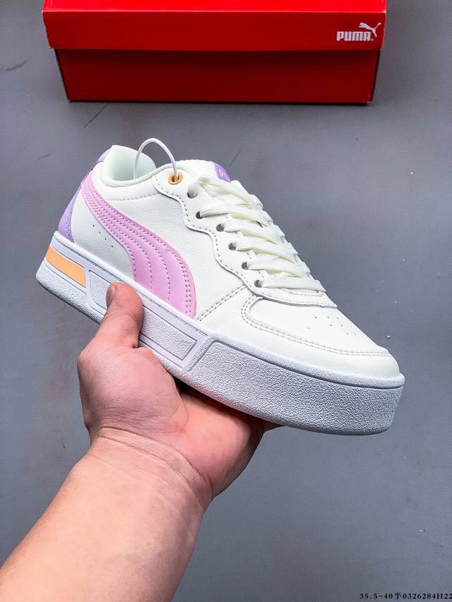 160 彪马Puma Slipstream Laces 低帮耐磨新款 厚底增高皮面运动休闲鞋。全新款 Slipstream Laces，采用不同颜色皮革的拼接，