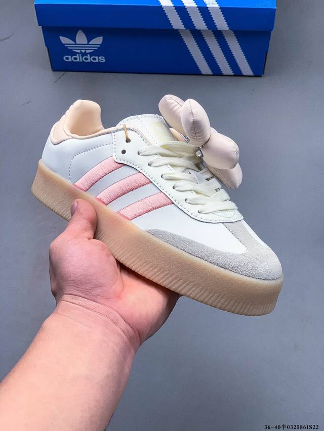 160 阿迪达斯Adidas Samba Xlg 厚底低帮复古板鞋 0325861S22