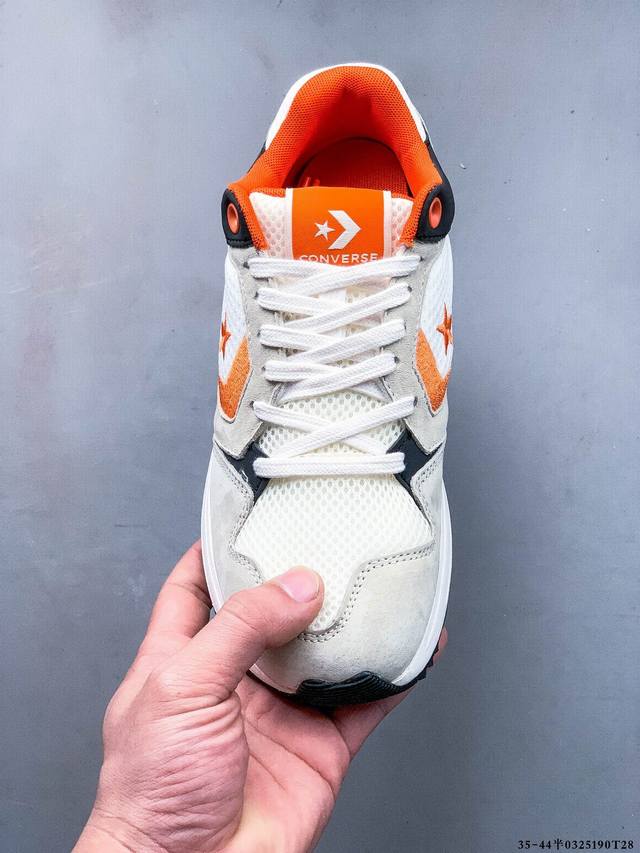 200 匡威Converse Omega Trainer Ox舒适防滑耐磨低帮休闲跑步鞋 omega Trainer 作为两款 80 年代经典鞋型的融合复刻之作