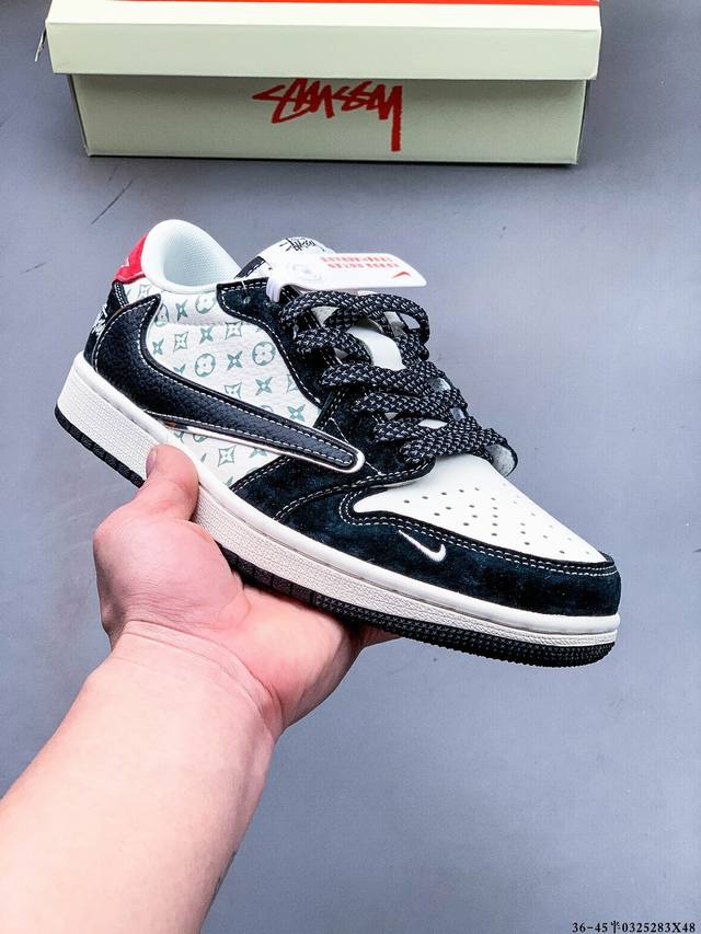 330 公司级头层！耐克Nike Air Jordan 1 Low Aj1乔1 低帮潮流缓运动休闲板鞋。Aj1 低帮拼接 完美版型真头层牛皮# 内置缓震气垫 原