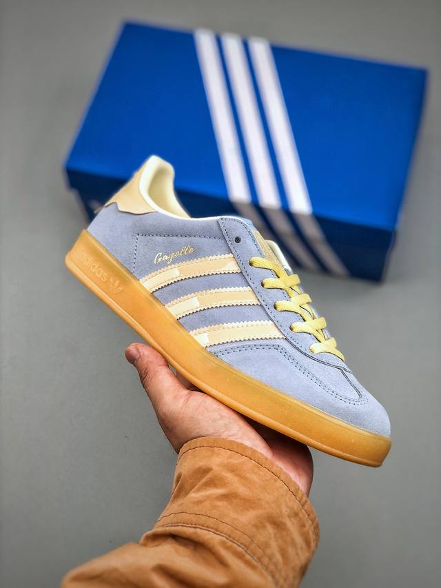240支持放店 Adidas Originals Gazelle Indoor 三叶草休闲防滑耐磨低帮板鞋鞋头出色设计 塑就出众贴合感稳固的后跟贴合足部曲线设计