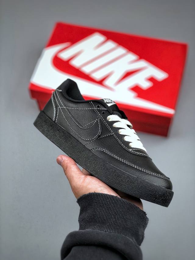 230支持放店 Nike Killshot 2 Leather 致命射击二代系列低帮美式经典复古休闲运动板鞋“翻毛黑武士”Hj7263 010 尺码：36-45