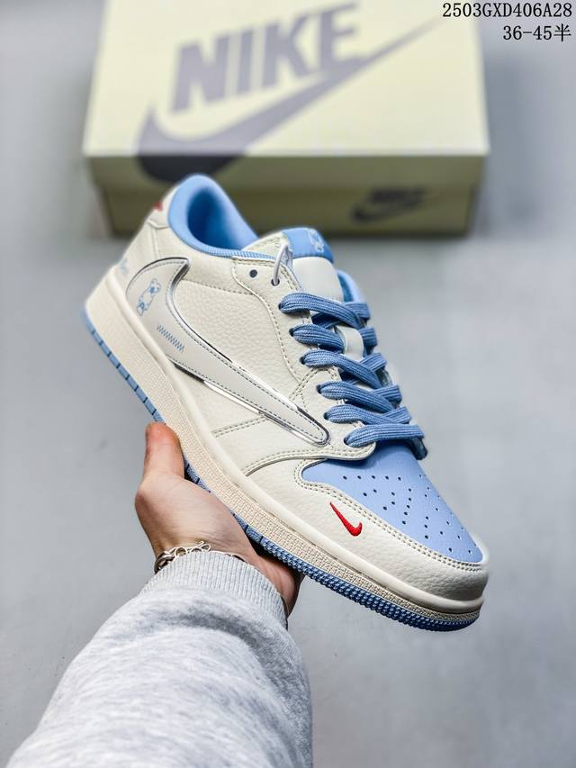 310 海外爆款限量发售！Travis Scott X Fragment Design X Jordan Air Jordan 1 Low Og Sp “暴力熊