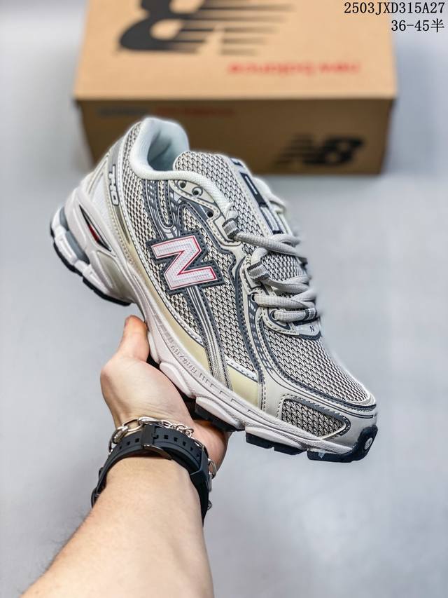 180 new Balance Nb 740 Y2K复古舒适增高耐磨轻便透气防滑 低帮跑步鞋 男女同款 白色 尺码：见图 编码：03Jxd315A27