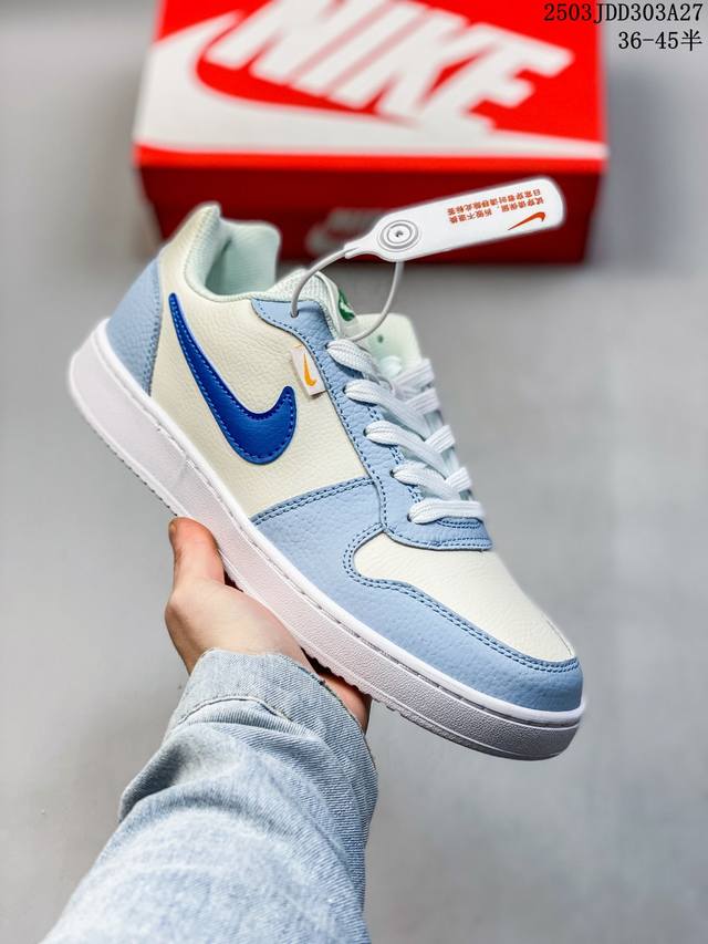 130 耐克Nike Ebernon Low Prem 休闲运动板鞋 低帮百搭透气休闲运动板鞋，经典耐用的设计，兼顾舒适脚感和出众风范，演绎匠心之作。结构性的支