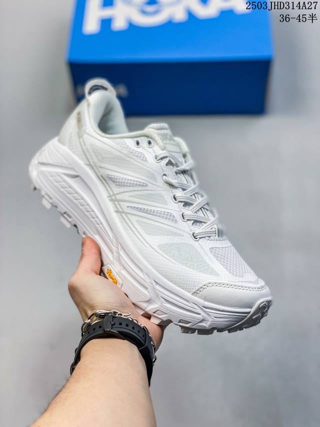 170 hoka Mafate Speed 2 超轻厚底轻量山地跑步鞋 原装轻量化材料Fresh Foam 超轻量中底全部用料过3C认证 滚动平衡科技减少33%