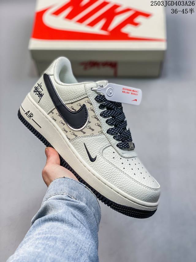 160 公司级带半码 af1耐克 Nike Air Force 1 ‘07 Low 空军一号 厚底增高百搭运动板鞋 原楦头原纸板 打造纯正空军版型，专注外贸渠道