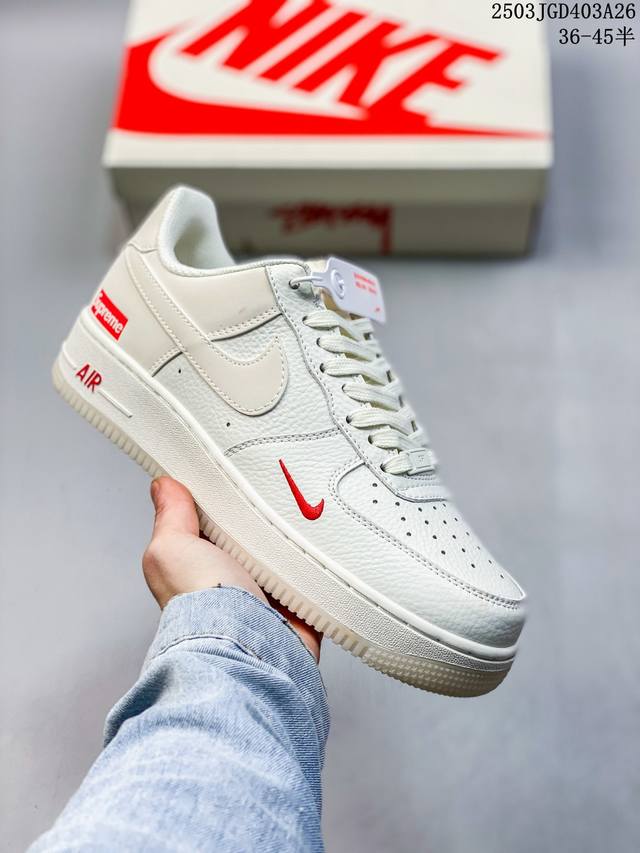 160 公司级带半码 af1耐克 Nike Air Force 1 ‘07 Low 空军一号 厚底增高百搭运动板鞋 原楦头原纸板 打造纯正空军版型，专注外贸渠道