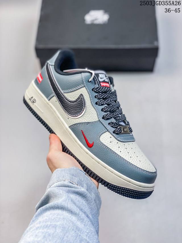 160 公司级带半码 af1耐克 Nike Air Force 1 ‘07 Low 空军一号 厚底增高百搭运动板鞋 原楦头原纸板 打造纯正空军版型，专注外贸渠道