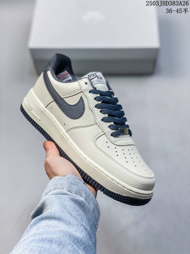 170 公司级带半码 af1耐克 Nike Air Force 1 ‘07 Low 空军一号 厚底增高百搭运动板鞋 原楦头原纸板 打造纯正空军版型，专注外贸渠道
