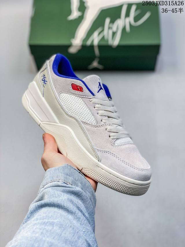 180 【新品公司级】耐克 Nike 乔丹 Jordan Flight Court 时尚休闲 防滑耐磨 低帮运动鞋 复古篮球鞋 男女同款 Jordan「新鞋型」