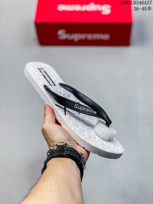 100 公司级[玫瑰]Mario Bros X Havaianas 哈唯纳 马里奥人字拖鞋 男女同款 白黑 尺码：见图 编码：03Ld346A27