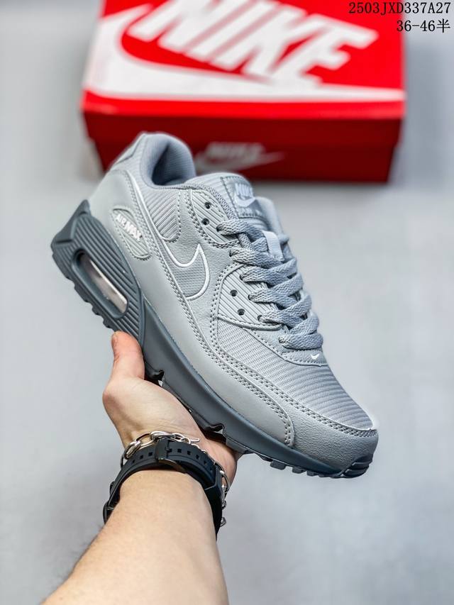 180 公司级Nike Air Max 90 初代复古气垫百搭休闲运动慢跑鞋复古小气垫史上第一双可视气垫跑鞋 凭借着 Air Max 气垫带来的舒适脚感和鞋面面