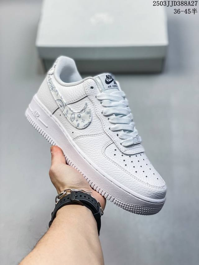 140 公司级带半码 af1耐克 Nike Air Force 1 ‘07 Low 空军一号 厚底增高百搭运动板鞋 原楦头原纸板 打造纯正空军版型，专注外贸渠道