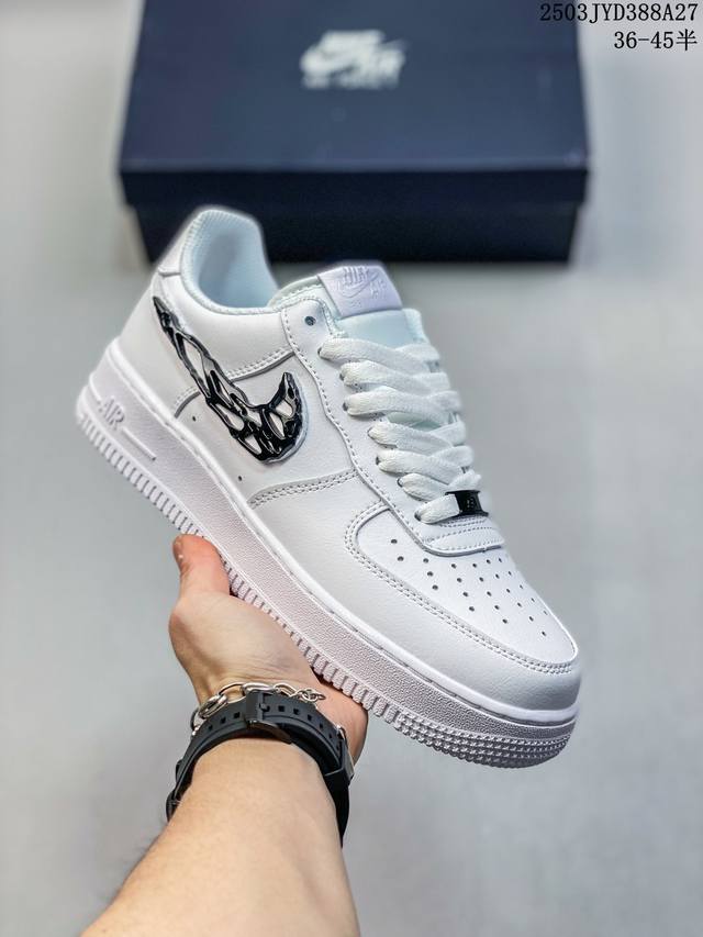200公司级带半码 af1耐克 Nike Air Force 1 ‘07 Low 空军一号 厚底增高百搭运动板鞋 原楦头原纸板 打造纯正空军版型，专注外贸渠道