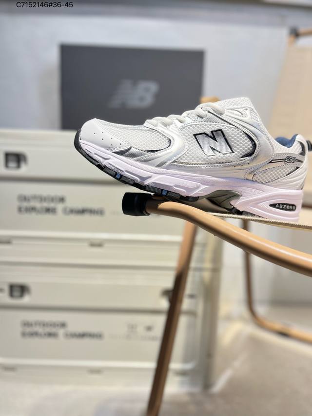 120 福利特价New Balance Nb530 新百伦复古透气跑步鞋 抛弃过往以皮革为主的人气轮廓 以极具复古风范的跑鞋外观呈现 设计上全鞋以简约清爽的纯白