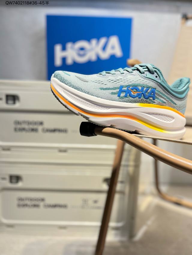 180 hoka M Clifton 9 全新配色超轻厚底轻量跑步鞋市售最高品质 原版开发 正确后跟细节 区别市面通货版本。这个品牌来自于新西兰的毛利语，Hok