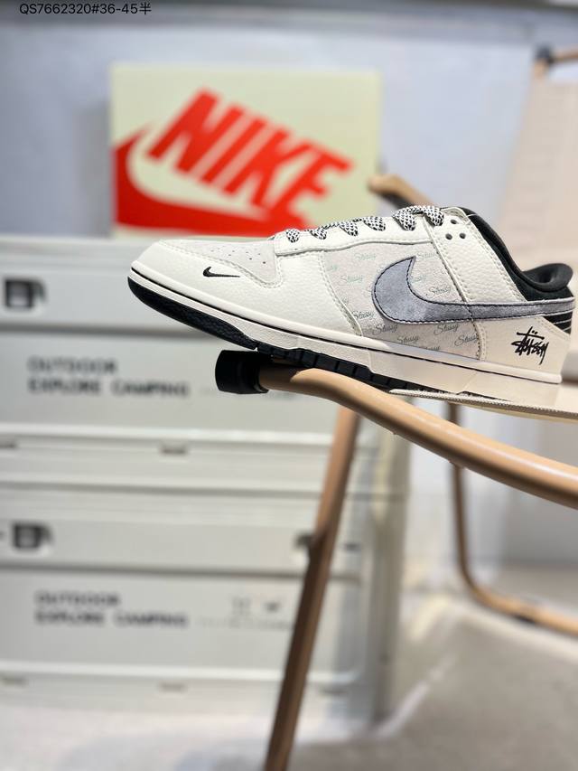 200 nike Sb Dunk Low“斯图西联名” 周年高端定制 低帮休闲板鞋 定制鞋盒 超高清洁度 皮料切割干净无任何毛边 细节完美Xf8698 Qs76
