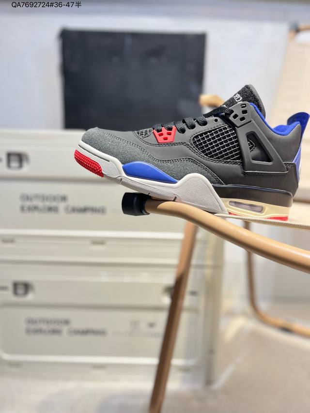160 air Jordan 4 Retro"Black/Military Blue"迈克尔·乔丹Aj4代中帮复古休闲运动文化篮球鞋Fv5029 Qa76927
