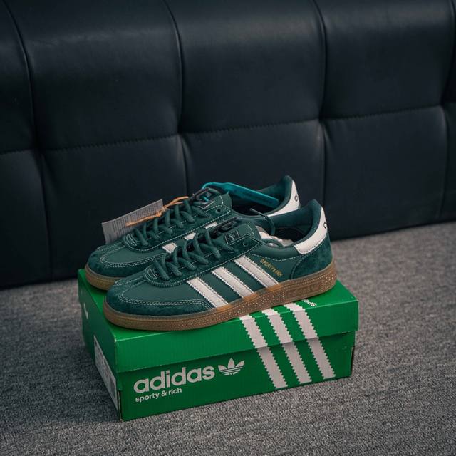 180 核心私 阿迪达斯Adidas Originals Handball Spezial 舒适百搭防滑耐磨 低帮 德训板鞋男女同款 货号：Jp9190 尺码：
