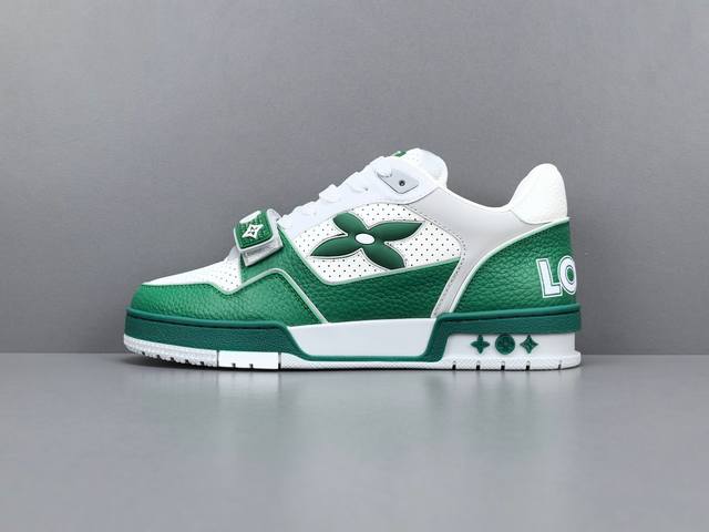 p 650渠道优势 支持放店！ 【专柜版 驴牌】 Lv Trainer "情侣限定系列 休闲 低帮 时尚板鞋 尺码 3 38 39 40 41 42 43 44