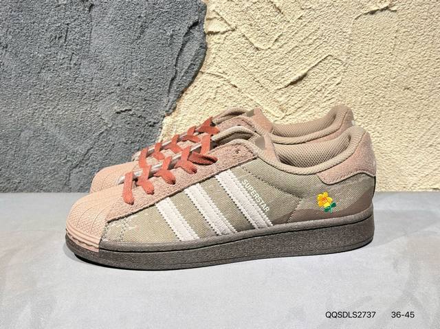 150 #新品上市实拍 adidas阿迪达斯三叶草男女贝壳头 印章奶油青蓝板鞋小白鞋Ie6977 Qqsdls2737
